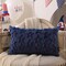4th of July Pillow Covers Decor Red Embroidery Star Decoration Blue Soft Plush Faux Fur Jacquard Throw Pillows
